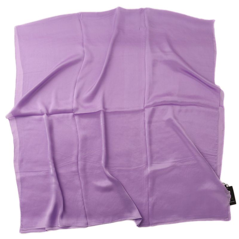 Lilac Purple Satin Neck Scarf purple scarves