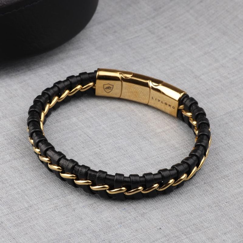 Men's Leather Band Bangle Bracelet Men's Bangle Bracelet