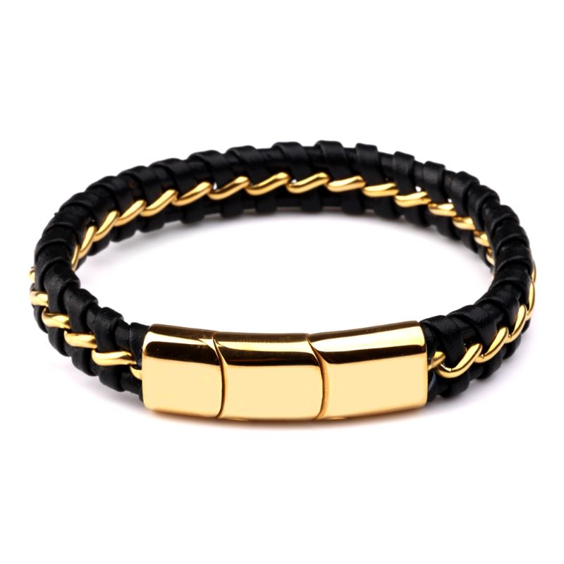 Men's Leather Band Bangle Bracelet designer bracelet mens