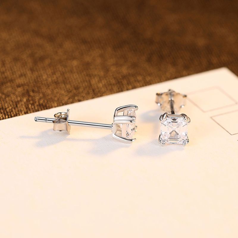 Designer Stud Earrings Cubic Zirconia sterling silver cubic zirconia earrings