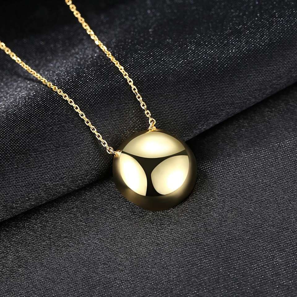 Sterling Silver Pearl Pendant Necklace with Round Setting