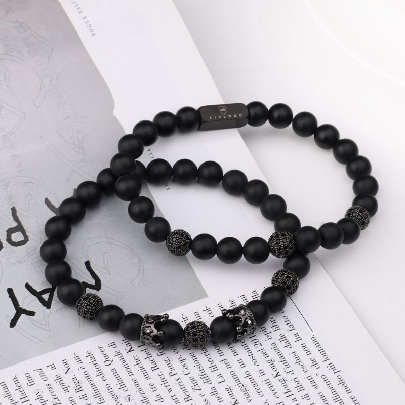 Agate Crown Bracelet Stacking Bracelets stacking bracelets