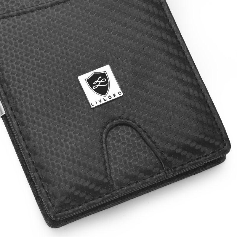 Small Billfold Money Clip Card Holder rfid wallets for men