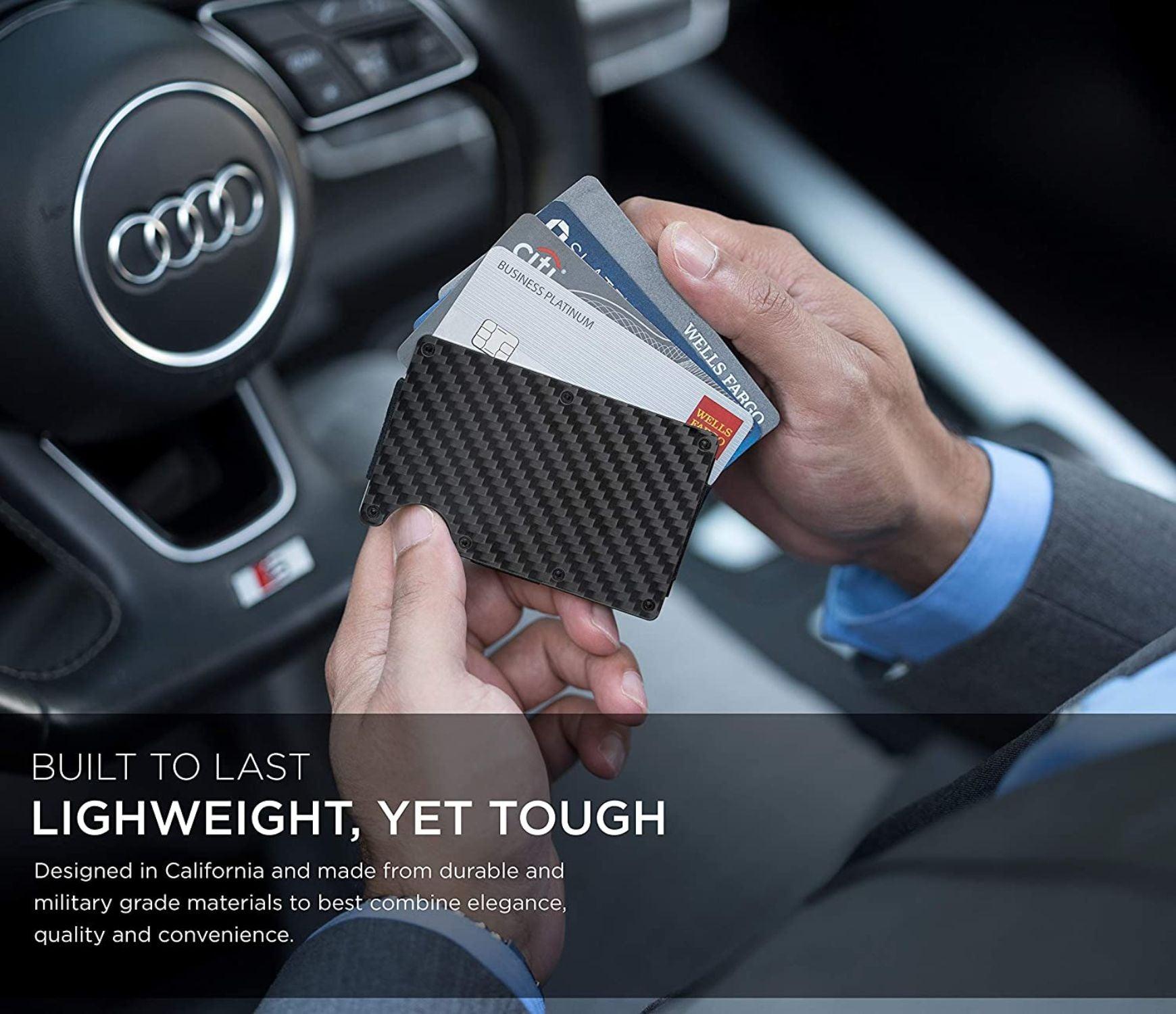 Carbon Fibre Black RFID Card Wallet Carbon Ultra NM1 Rfid
