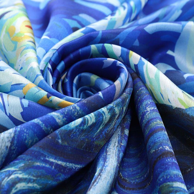 Starry Night Blue Scarf lightweight scarves