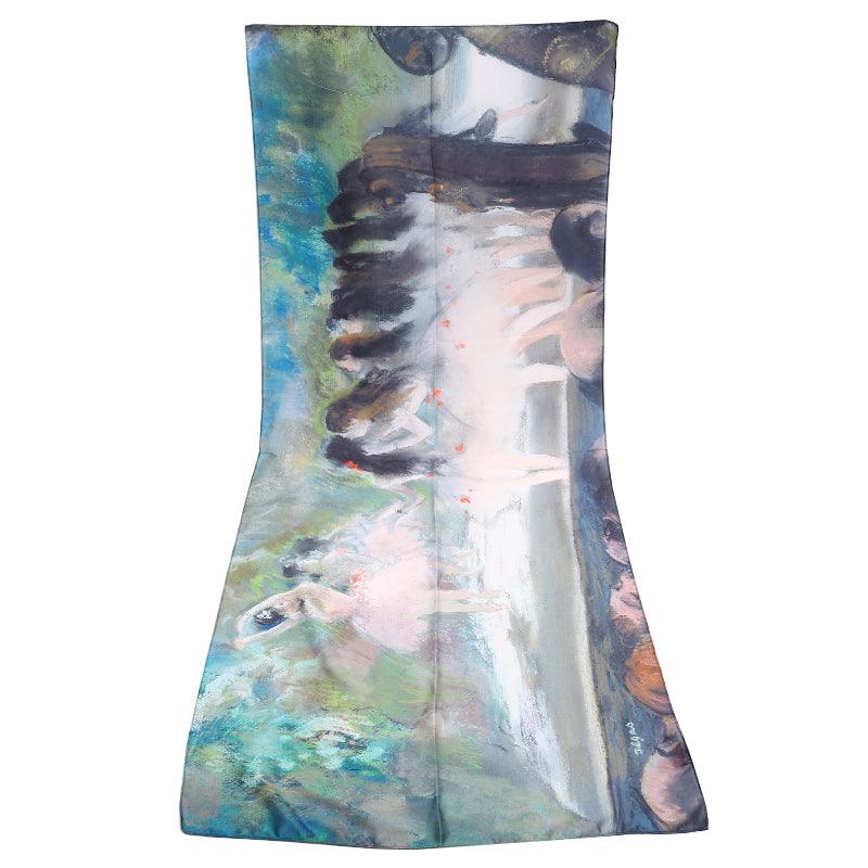 Satin Ballet at the Paris Opéra Printed Scarf womens scarfs