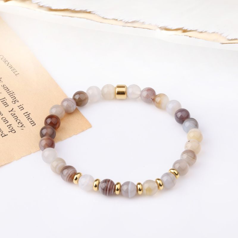Onyx and Moonstone Crystal Bracelet crystal bracelet