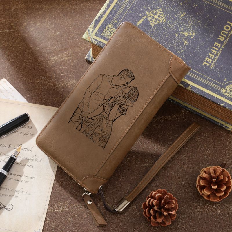 Personalised  Women's Genuine Leather Purse Personalised Women's Genuine Leather Purse - Livloko London