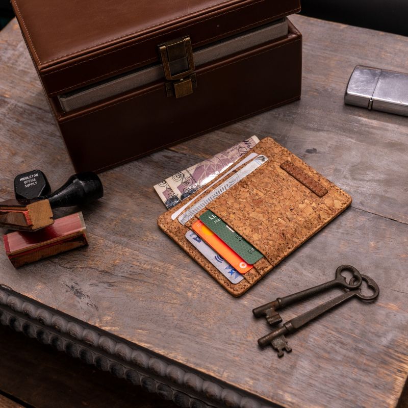 cork slim wallet