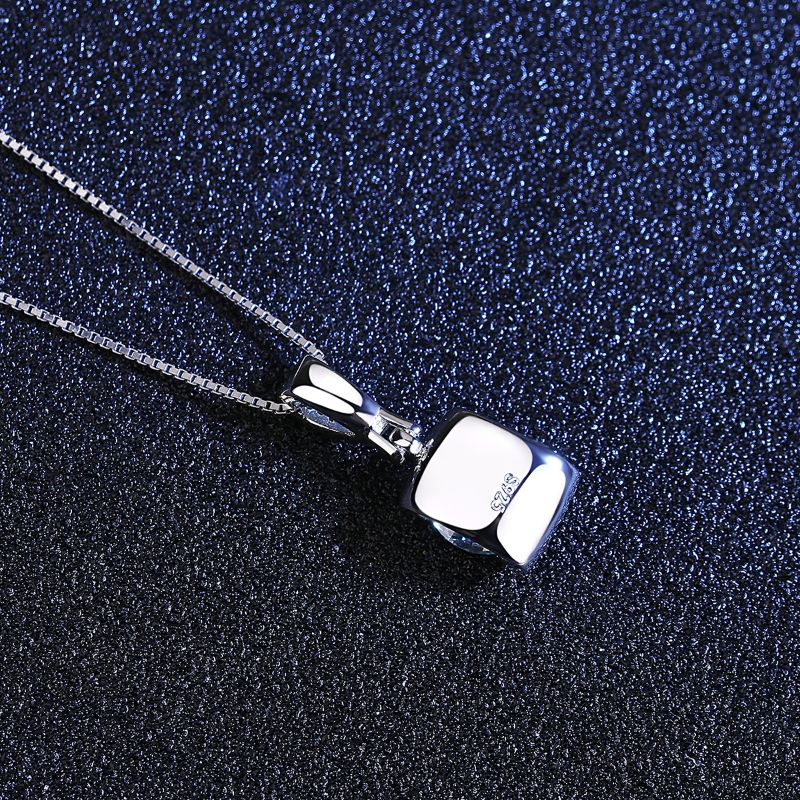 Sterling Silver Moissanite Tennis Necklace 925 silver chain