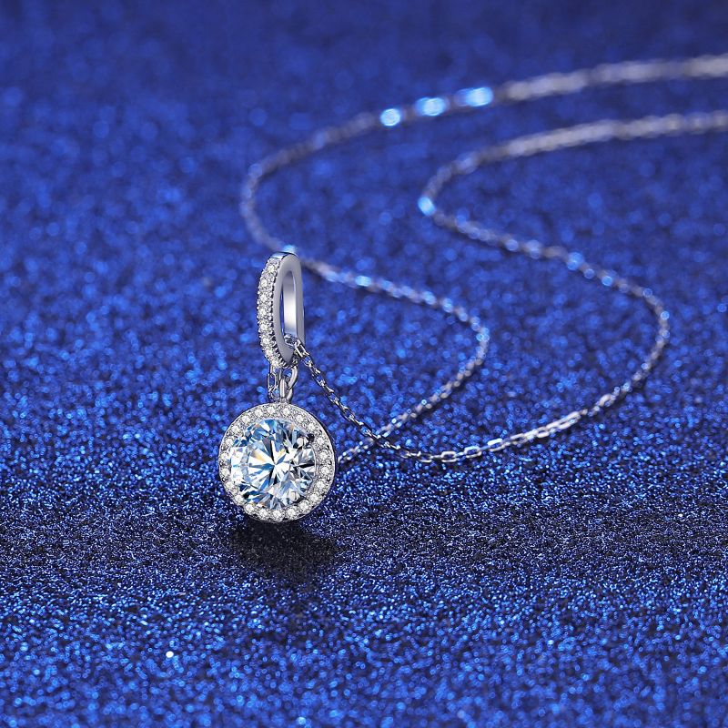 Cubic Zirconia Silver Crystal Necklace cubic zirconia jewellery