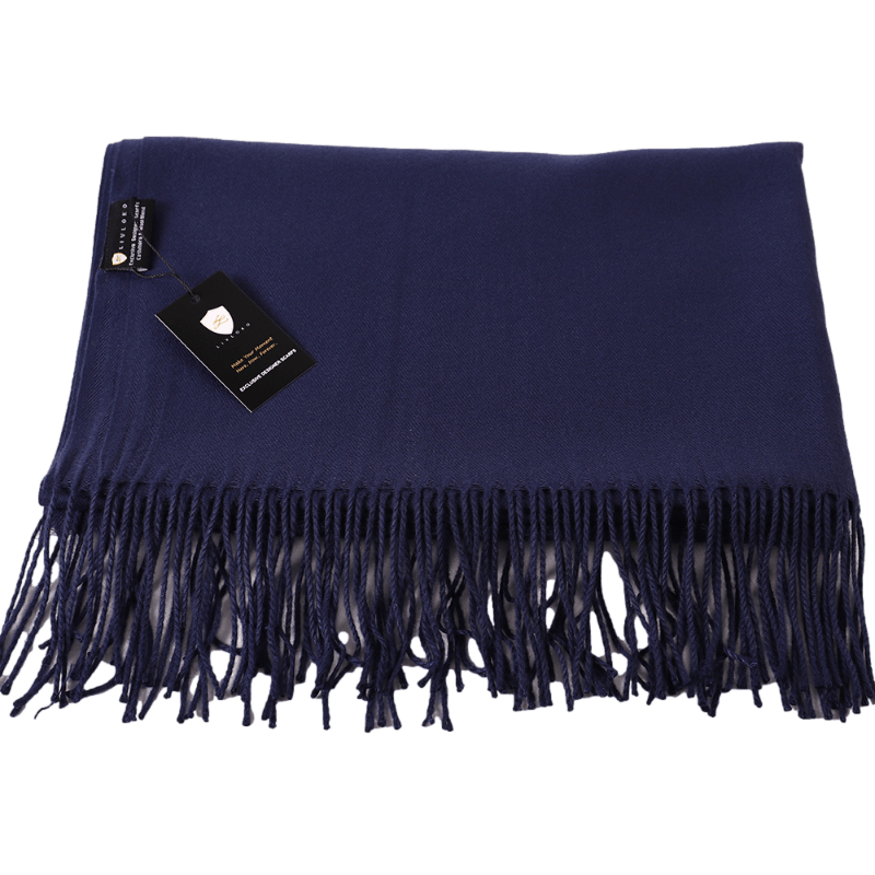 Navy Pashmina Shawl Wrap Scarf navy pashmina for wedding