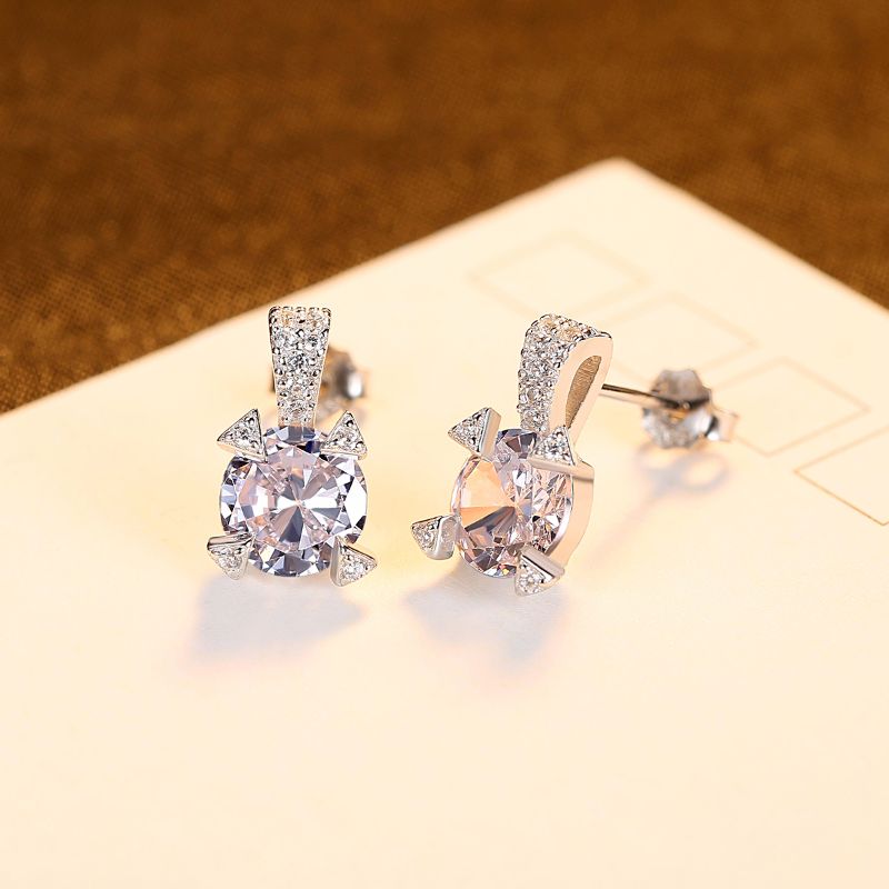 cubic zirconia earrings studs