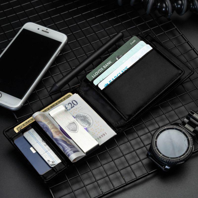 Designer Men's Wallet with Money Clip mens wallet with money clip