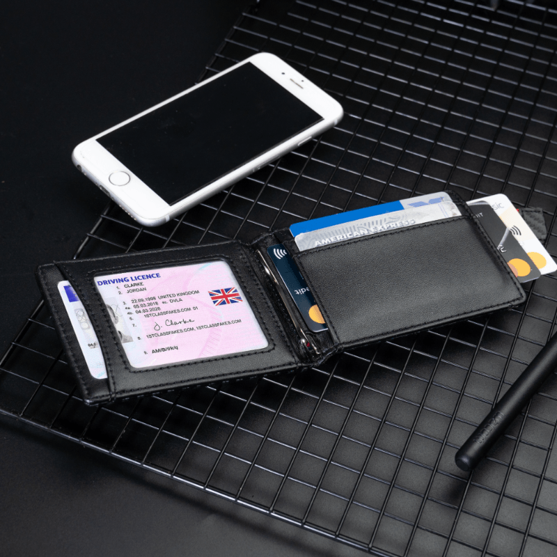 RFID Money Clip Card Holder Black Wallet credit card wallet