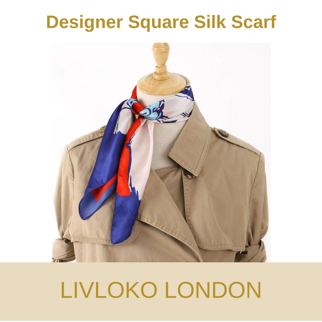 What is Designer Square Silk Scarf?