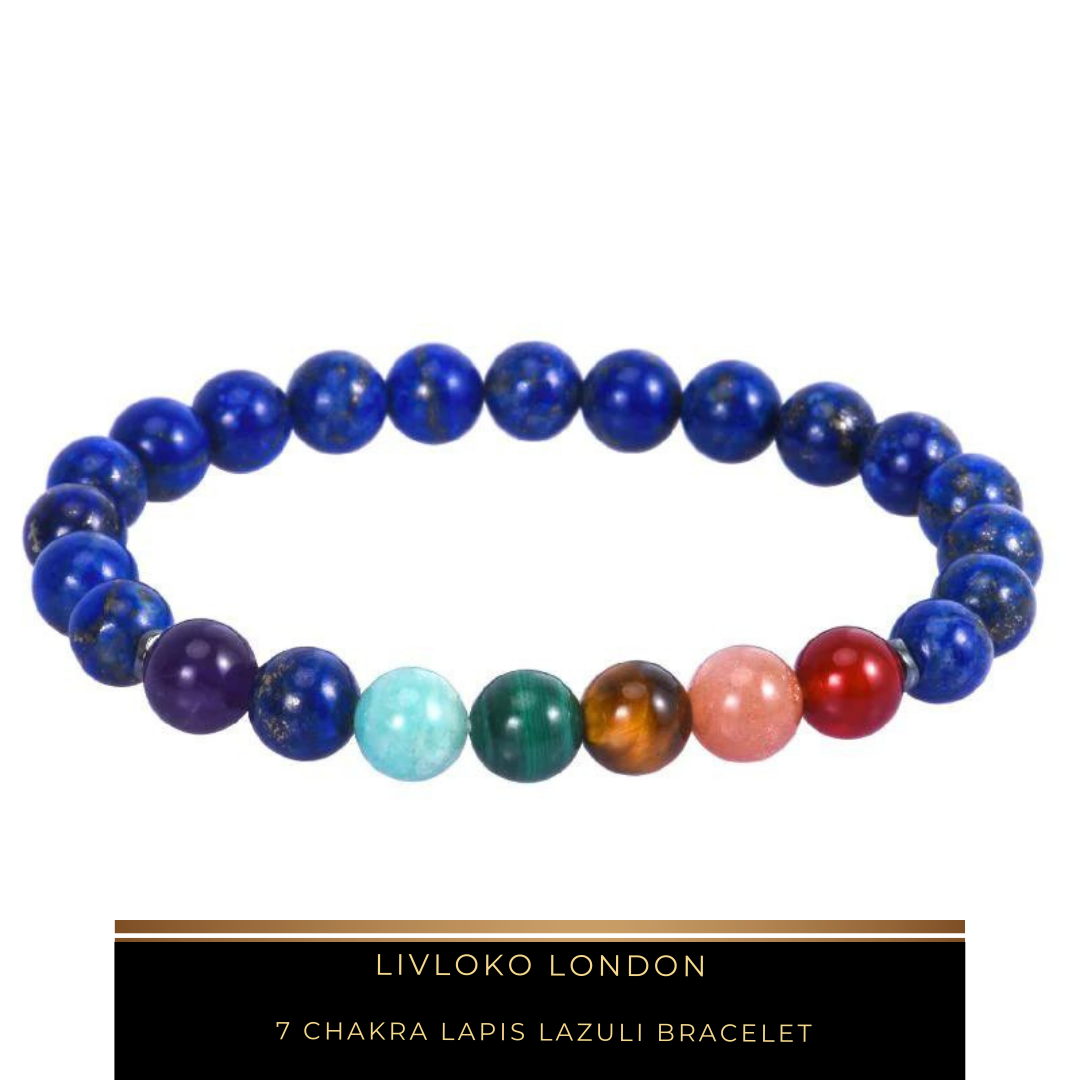 7 Chakra Lapis Lazuli Bracelet