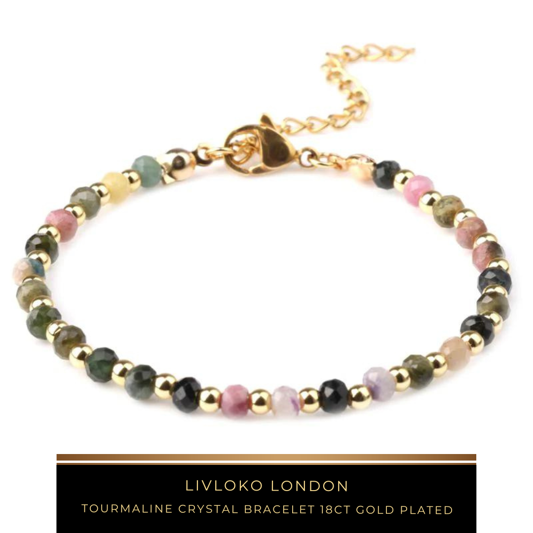 Tourmaline crystal bracelet - Livloko London