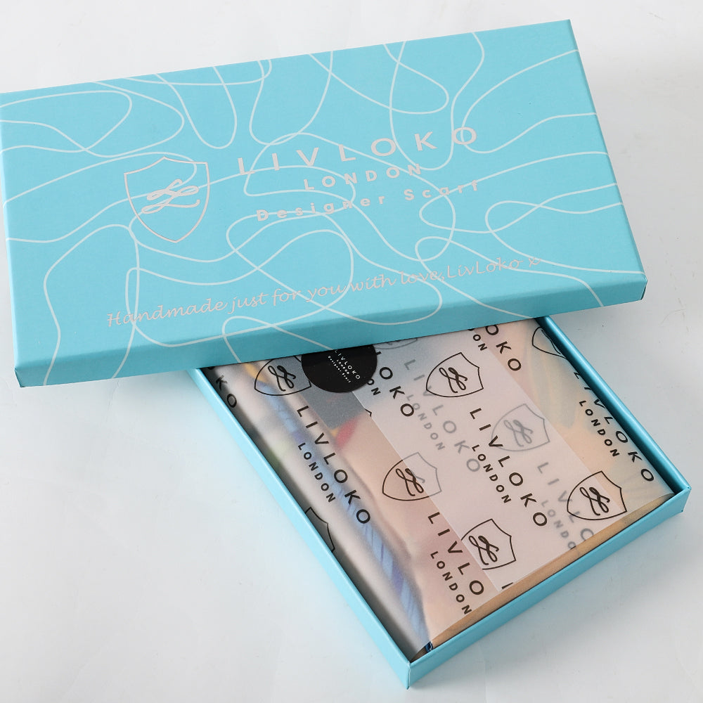 Satin Scarf with Colourful Parrot Print