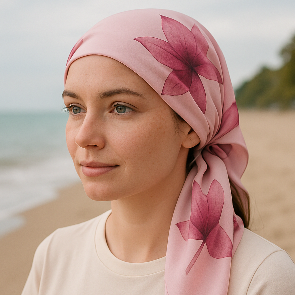 Floral Scarf Oriental Rose