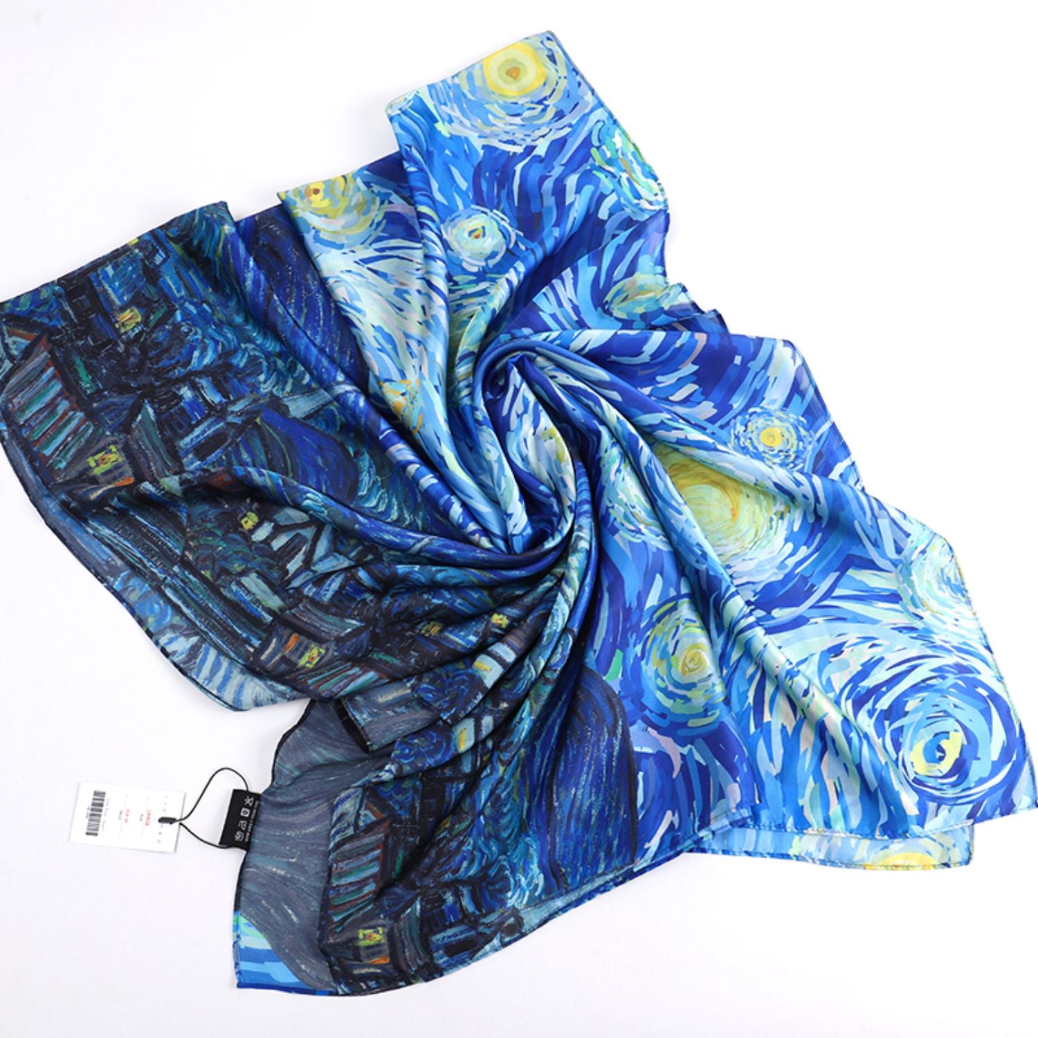 Starry Night Blue Scarf