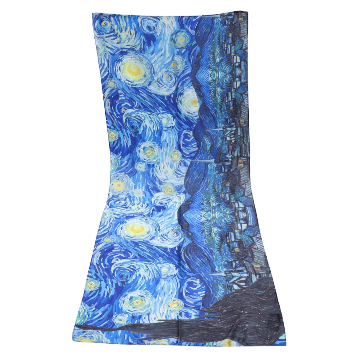 Starry Night Blue Scarf