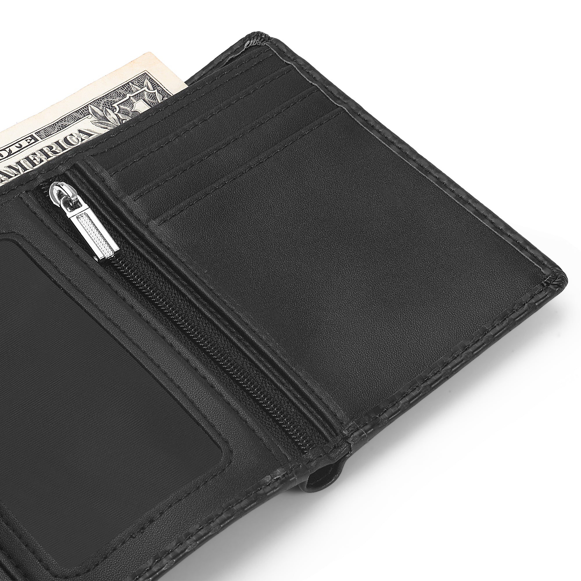 Carbon Fibre Black Wallet Card Holder