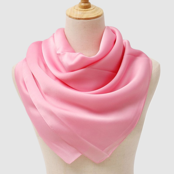 bright pink scarf