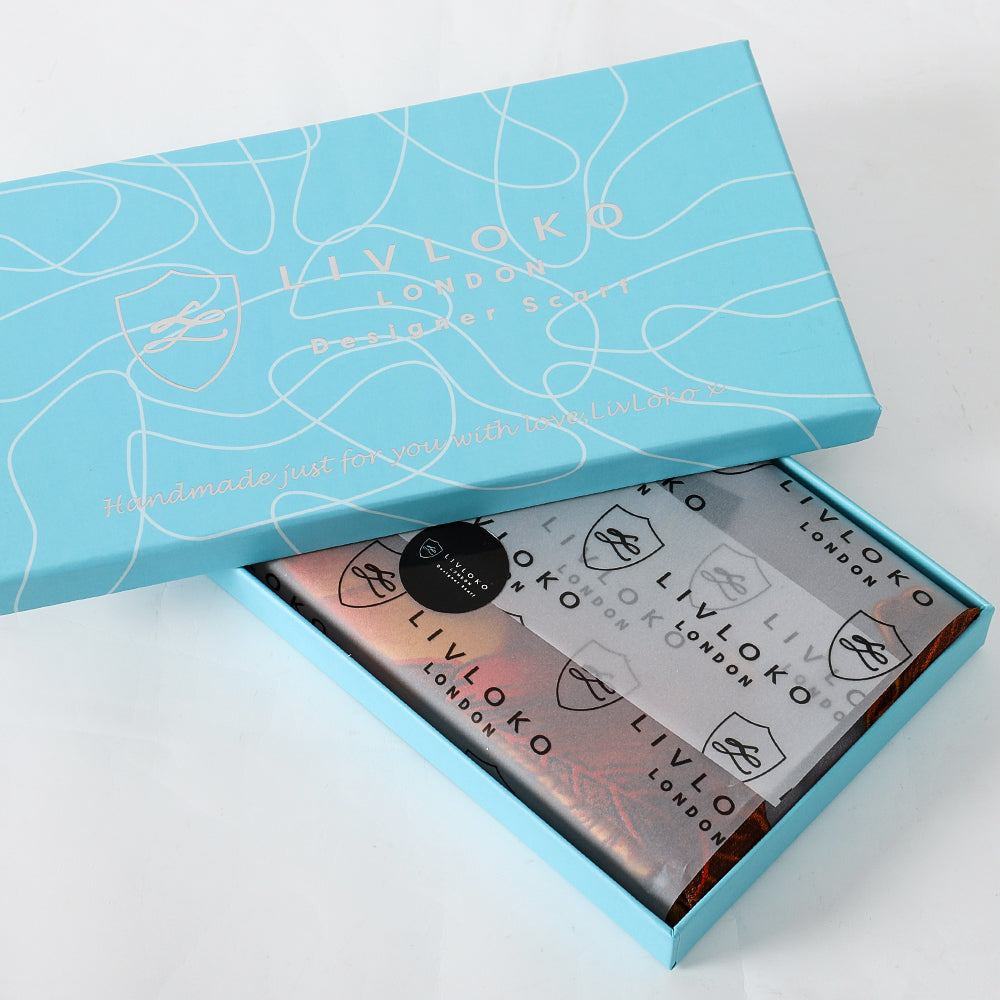 Green Butterfly Design Scarf