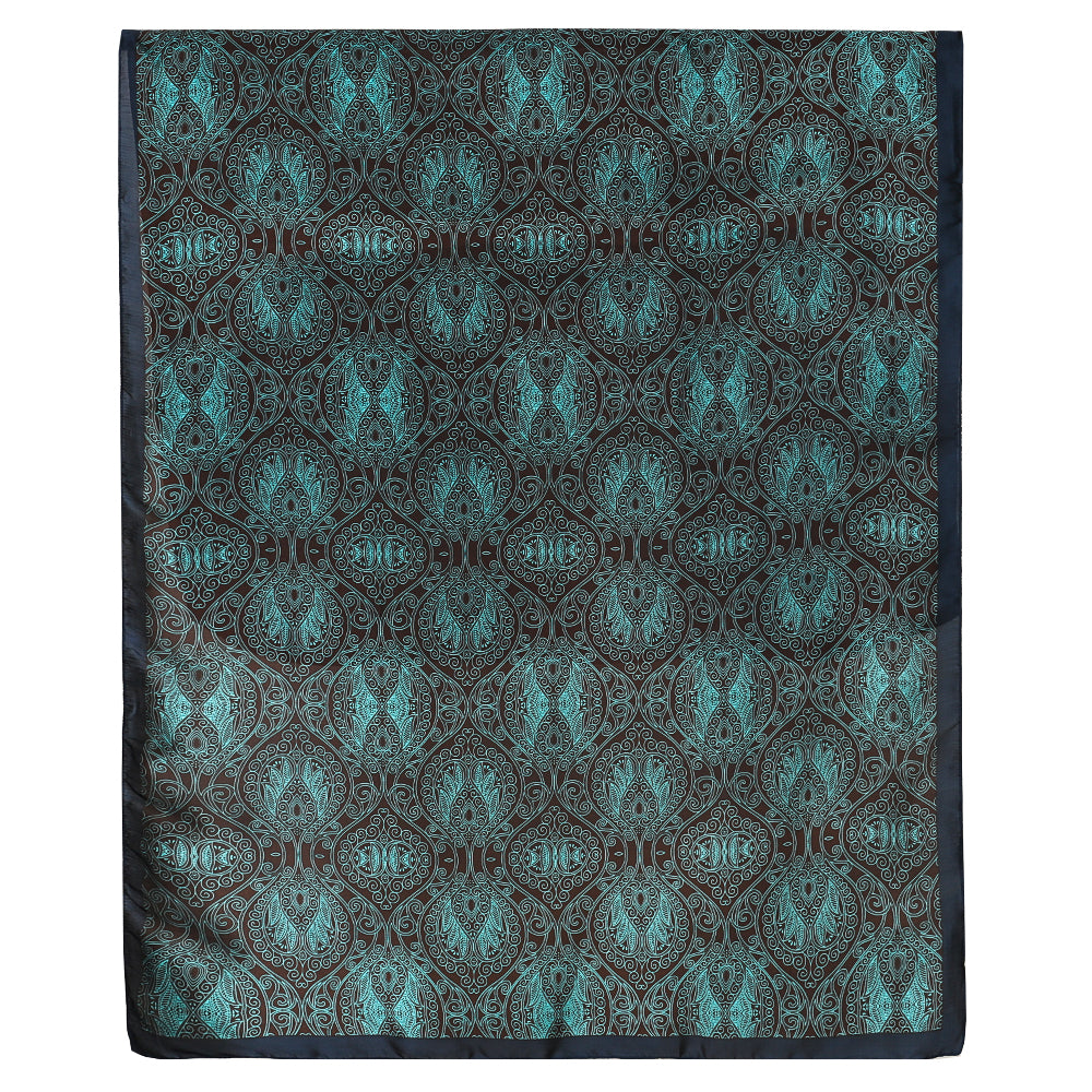 Black and Light Grey Satin Scarf