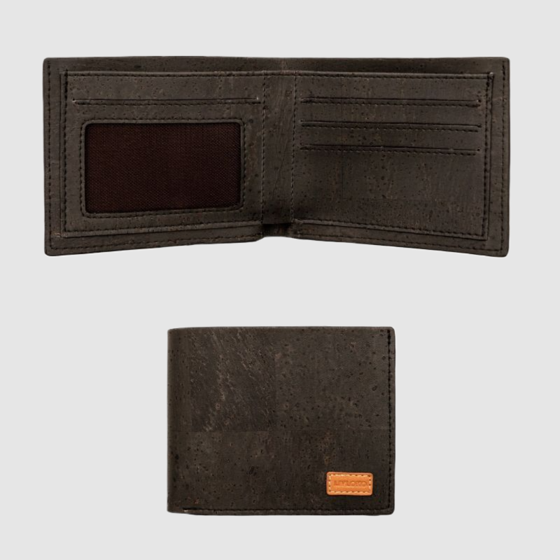 black cork wallet