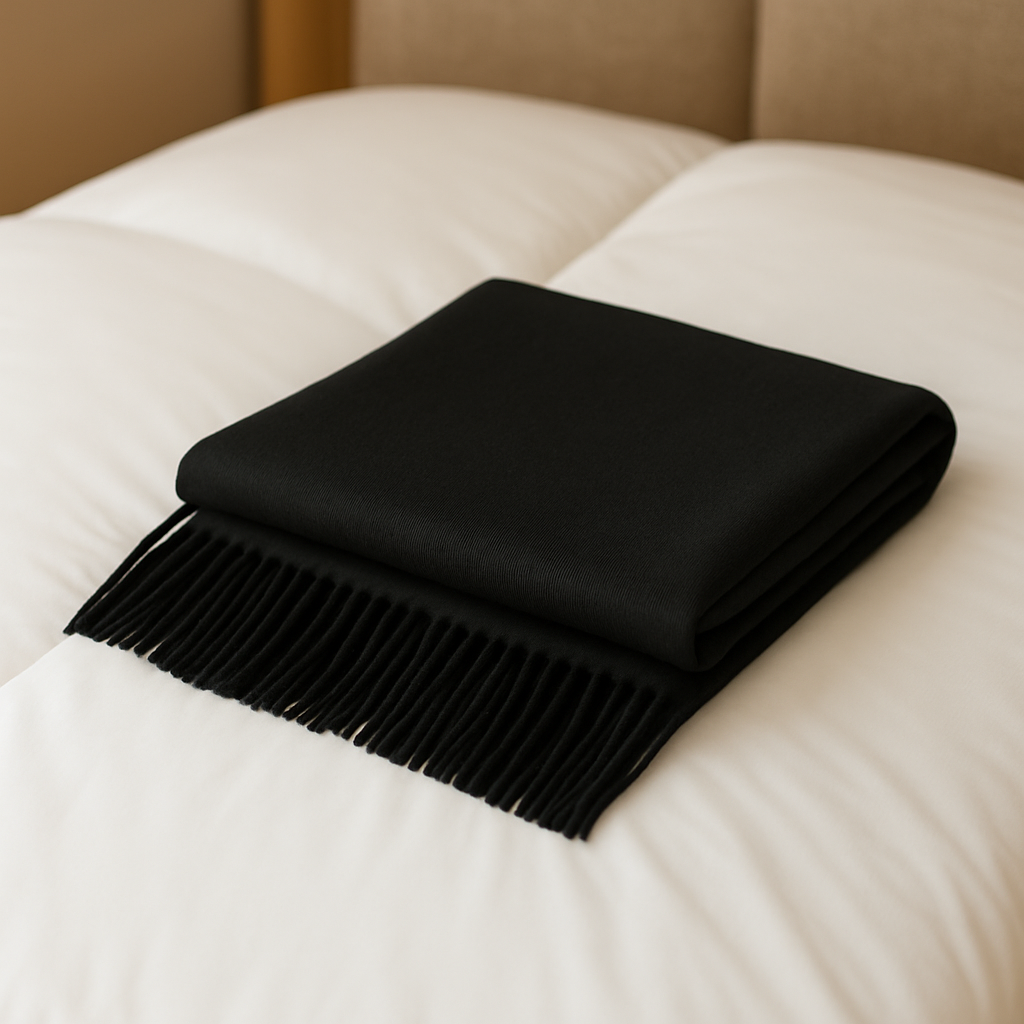 Classic Black Pashmina Shawl