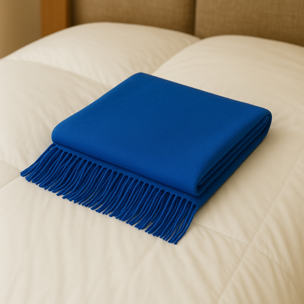 Blue Pashmina Shawl Wrap