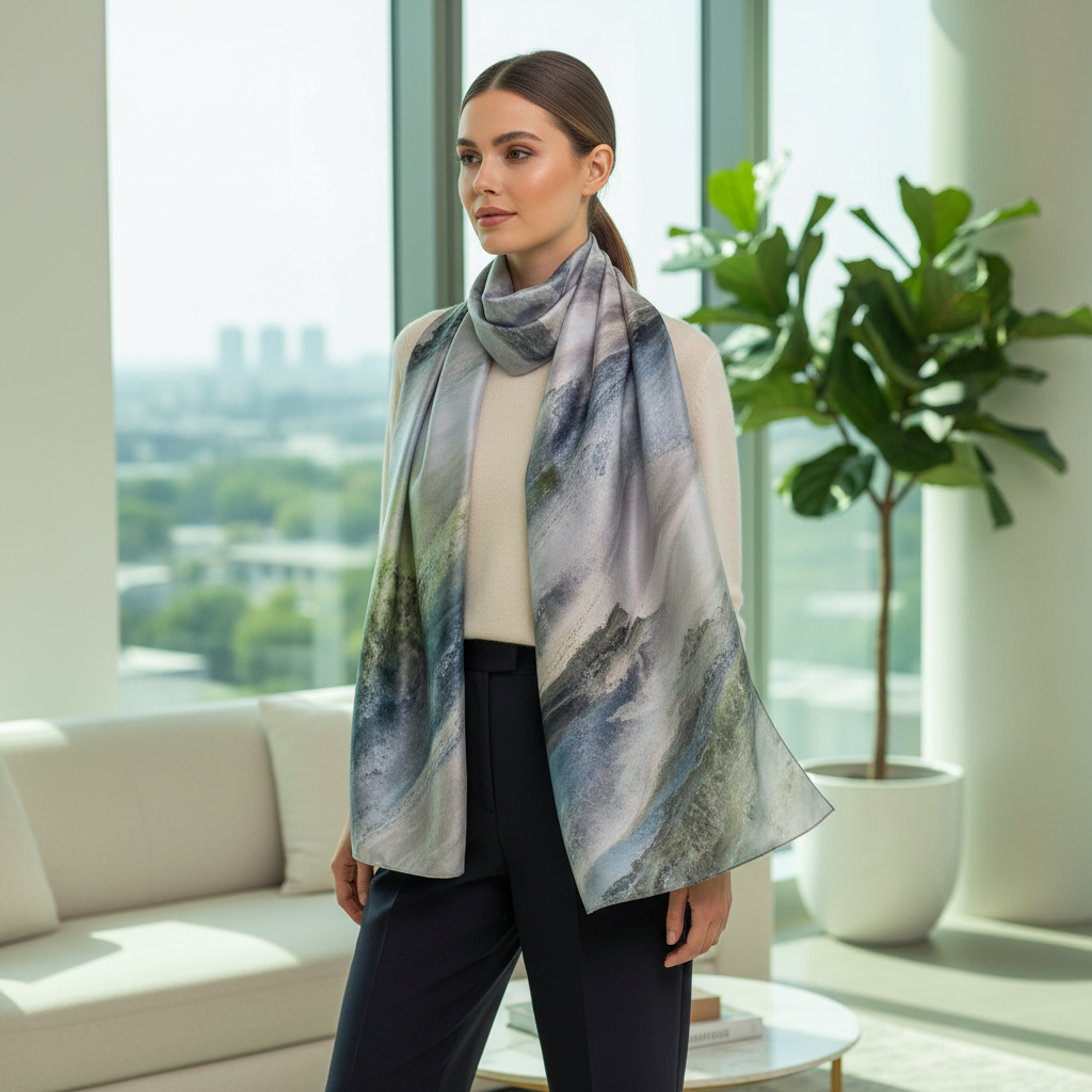 Satin Ballet at the Paris Opéra Printed Scarf