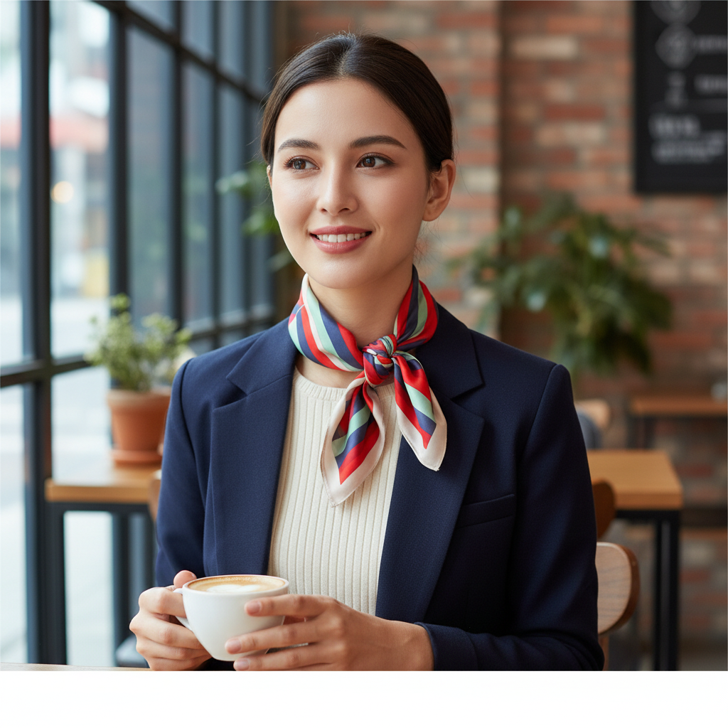 Designer Silk Square Scarf