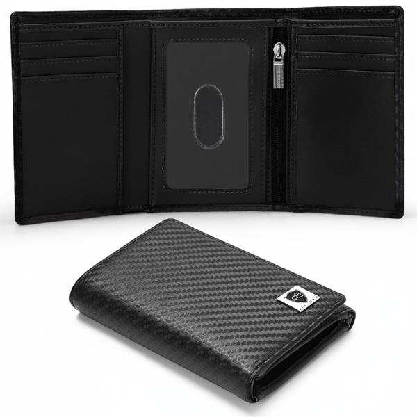 Carbon Fibre Black Wallet Card Holder