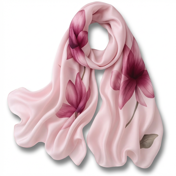 Floral Scarf Oriental Rose