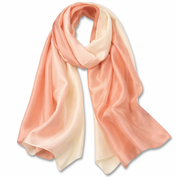 Cream Orange Gradient Scarf