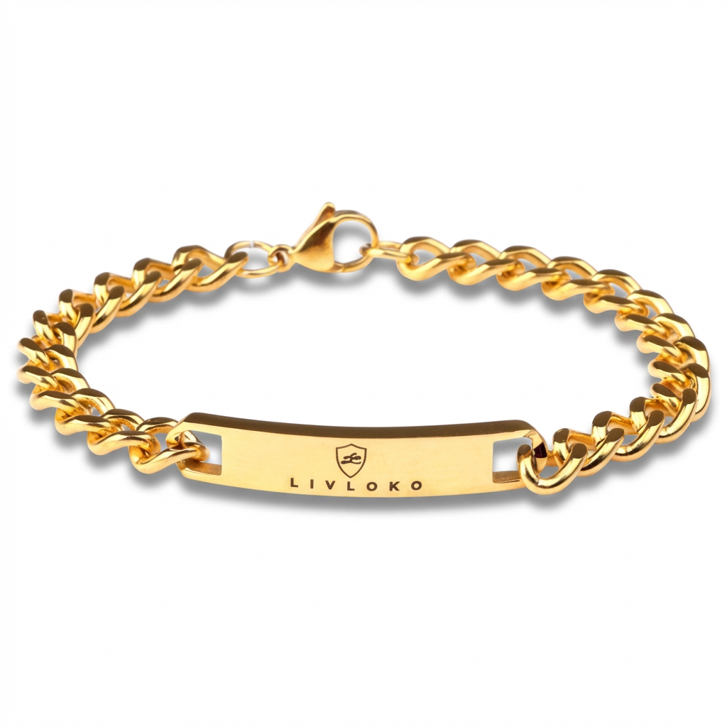 Designer Gold Bracelet for Men product image