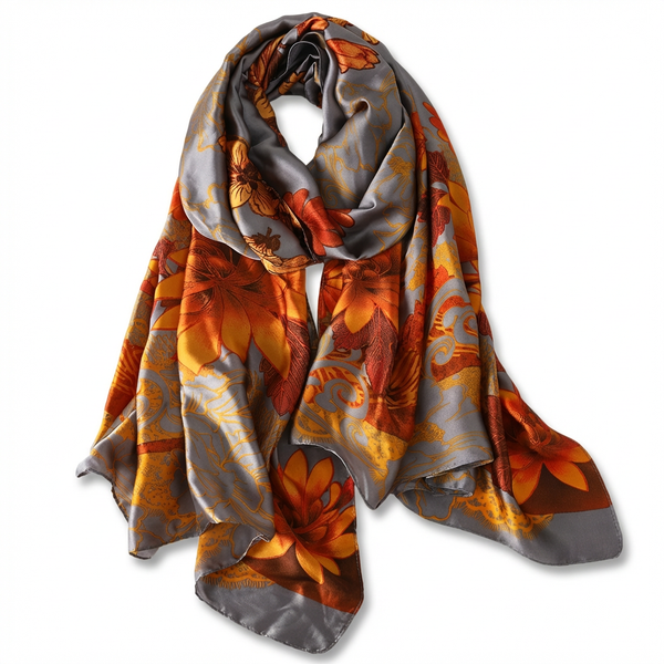 Green Butterfly Design Scarf