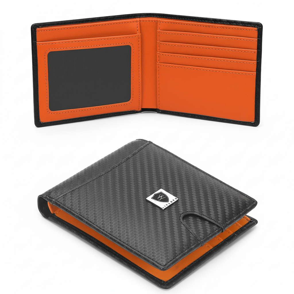 Bifold RFID Card Wallet Carbon Fibre carbon fibre bifold RFID product image