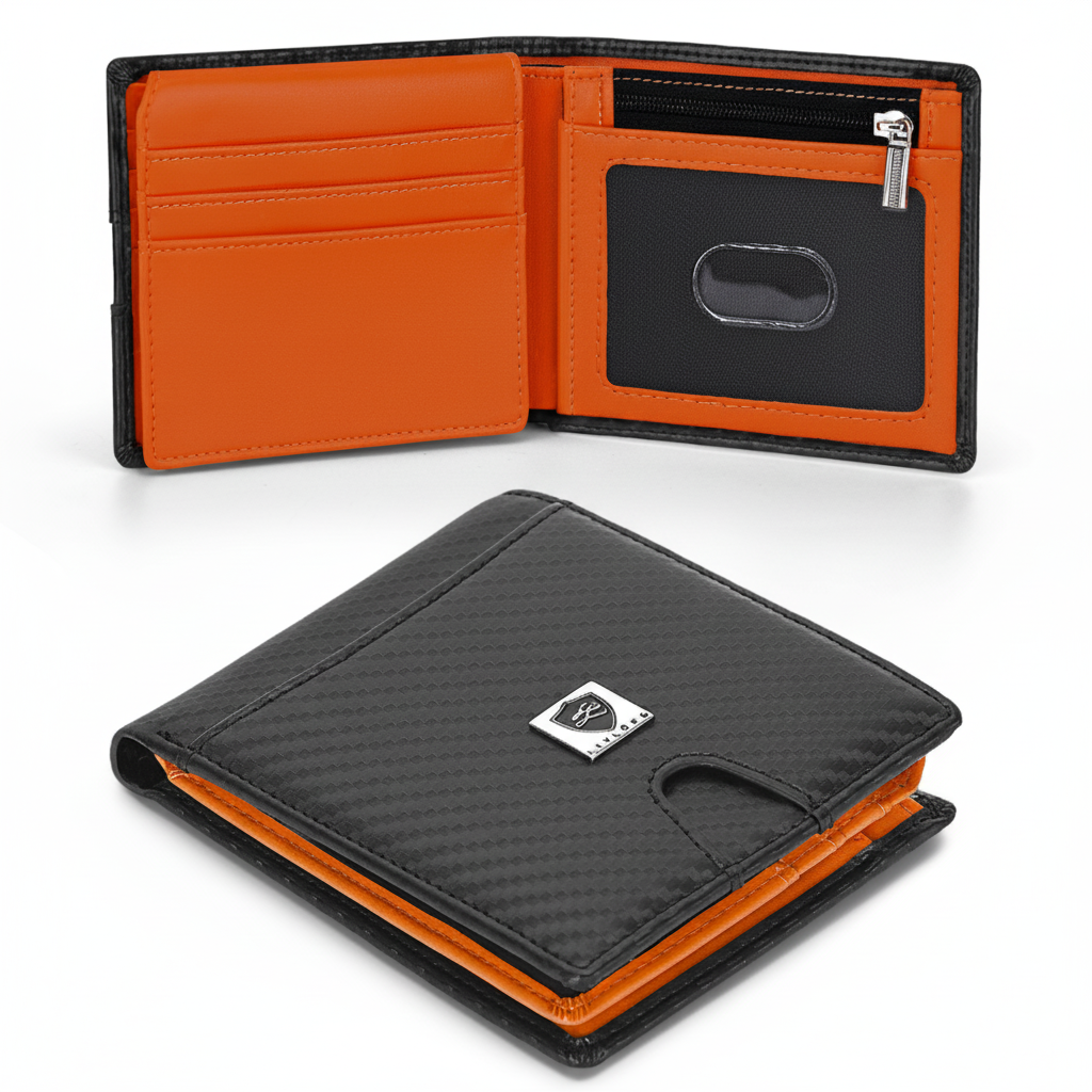 Carbon Fibre Designer RFID Card Wallet carbon fibre RFID product image