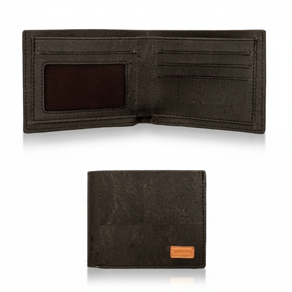 Black Cork Men Vegan Wallet