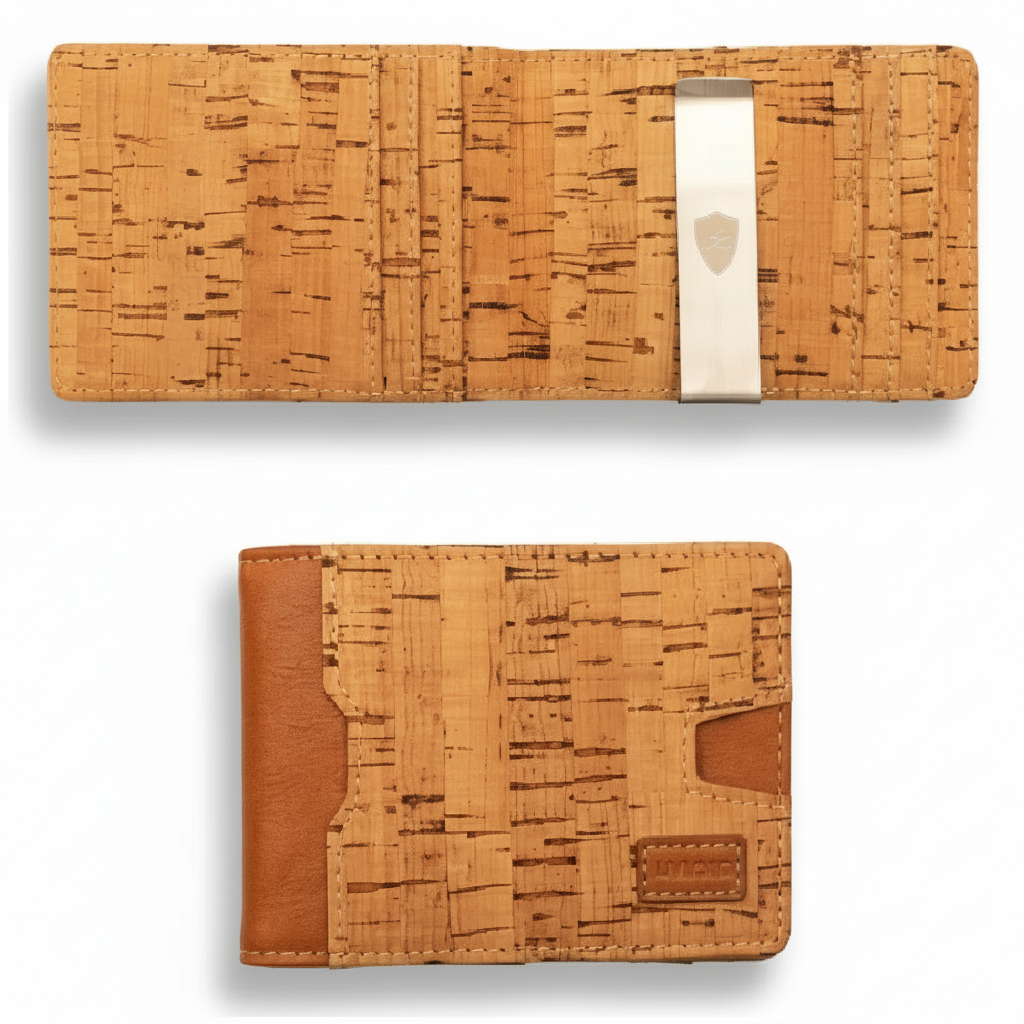 Vegan Money Clip Wallet Non Leather