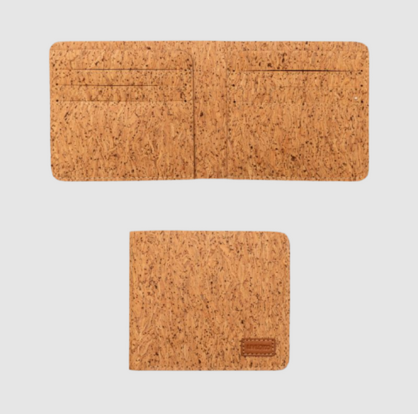 cork bifold wallet