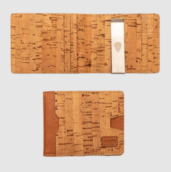 vegan money clip wallet