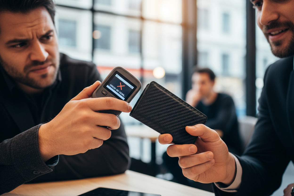 Carbon Fibre Black Wallet Card Holder