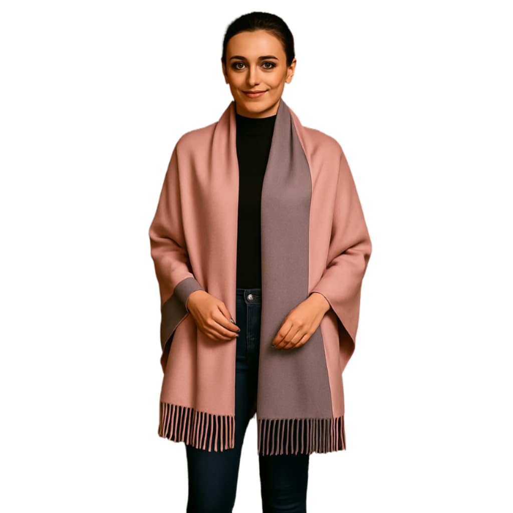 Pink Pashmina Scarf & Wrap, 200 × 70 cm