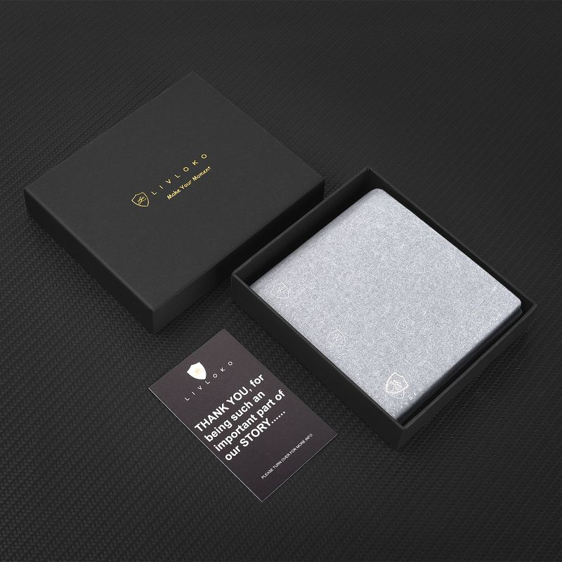 RFID Black Leather Wallet MV1