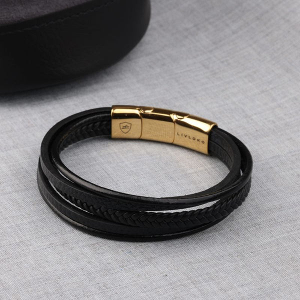 mens leather bracelet